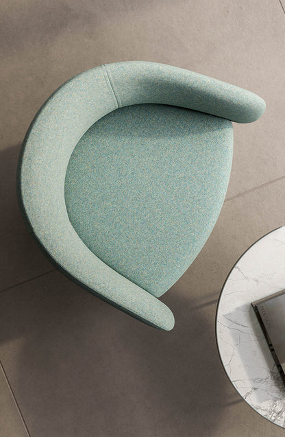 Quadrifoglio Chili armchair with column base