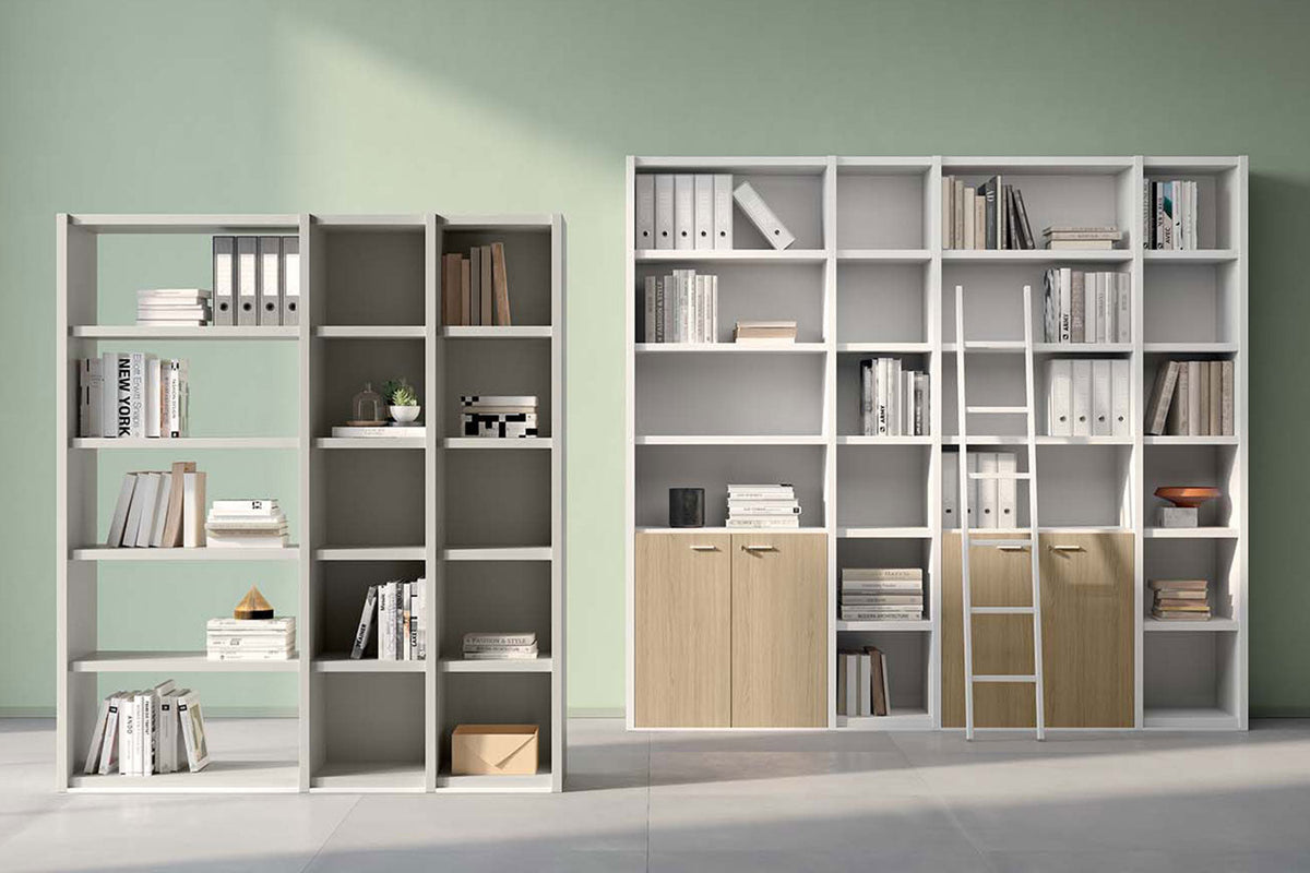Quadrifoglio Libreria Boiserie configuration - two sections
