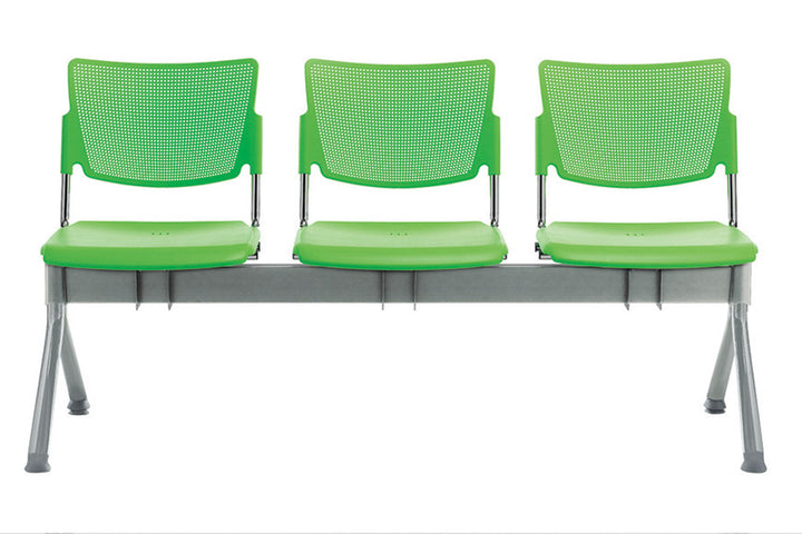 Quadrifoglio Campus 3-person metal beam seat