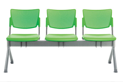 Quadrifoglio Campus 4-person wood beam seat