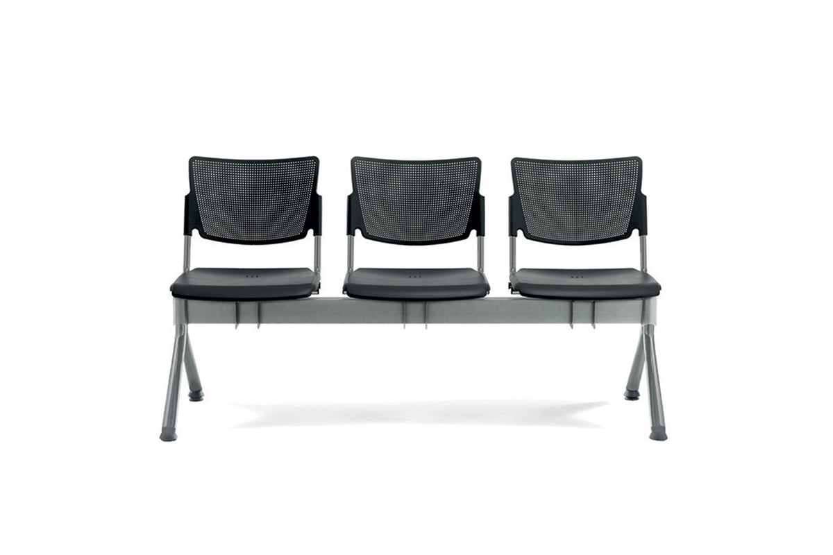 Quadrifoglio Campus 4-person wood beam seat