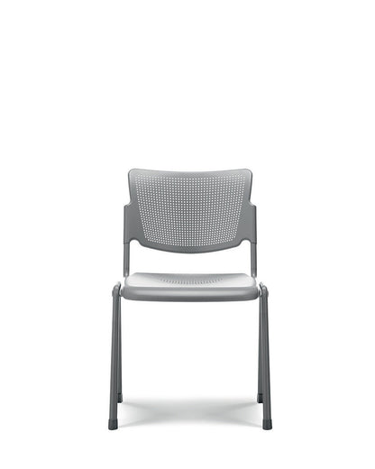 Quadrifoglio Campus polypropylene chair with upholstered seat & back