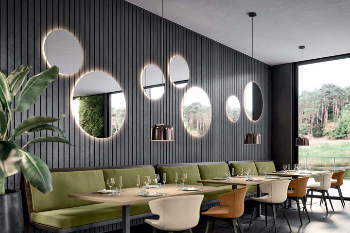 Quadrifoglio Alter Ego, round backlit mirror (IP44 - 3000K)