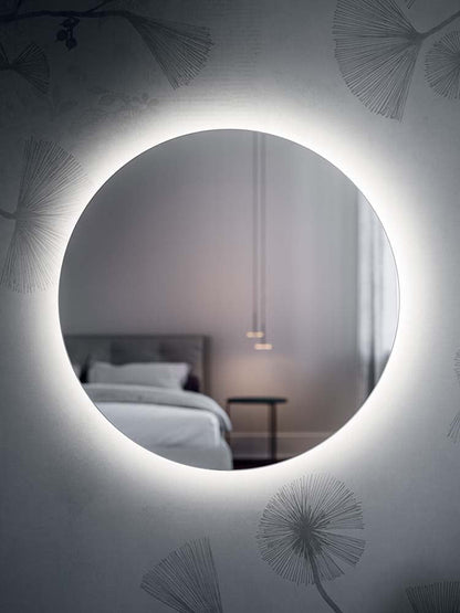 Quadrifoglio Alter Ego, round backlit mirror (IP44 - 3000K)