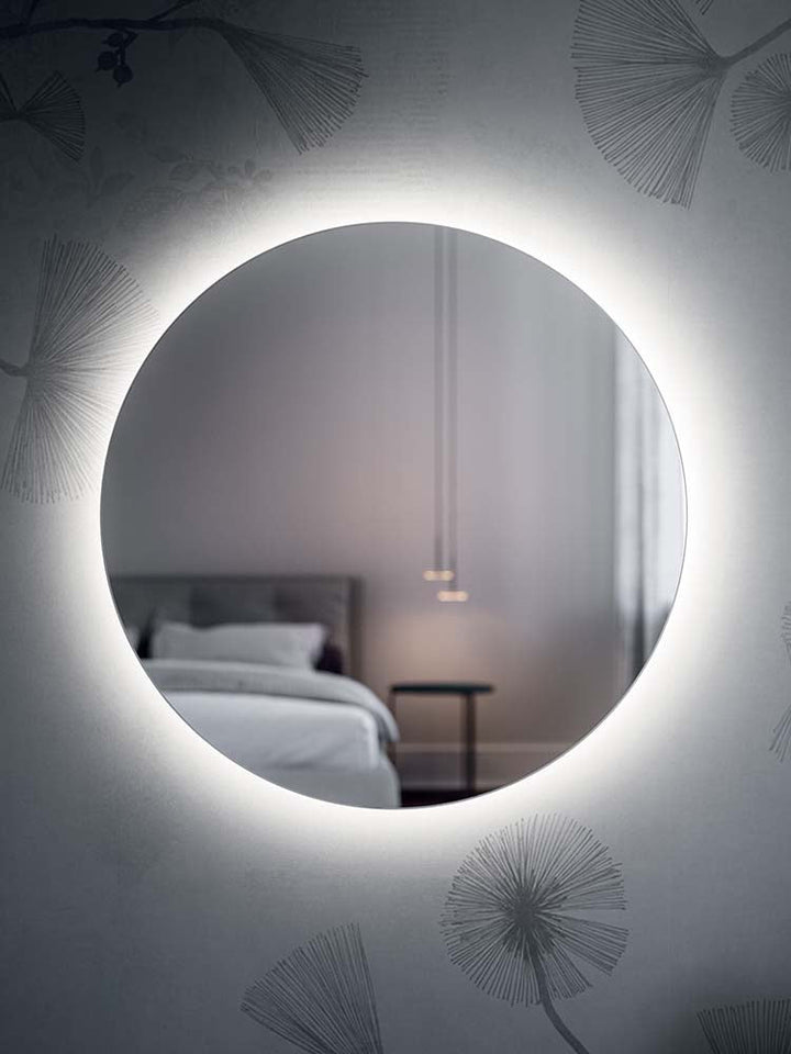 Quadrifoglio Alter Ego, round backlit mirror (IP44 - 3000K)