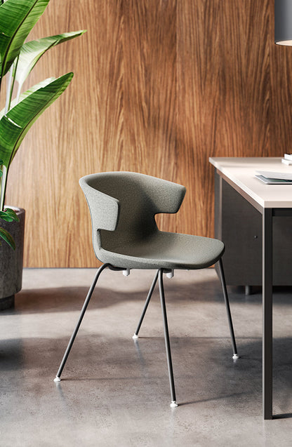 Quadrifoglio Cove polypropylene stool, height adjustable swivel base