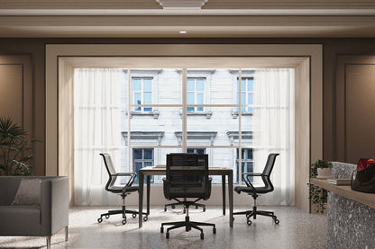 Quadrifoglio Dinamica full mesh swivel visitor chair