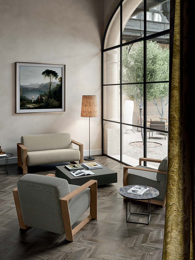 Quadrifoglio Arco sofa 2-seater