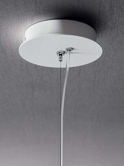 Quadrifoglio Afra, suspension, white acid-etched glass