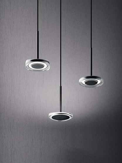 Quadrifoglio CD LED circular, direct suspension, matte black
