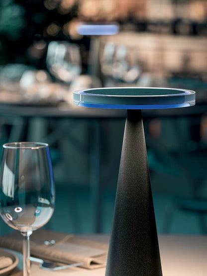 Quadrifoglio CD LED circular, table, matte black