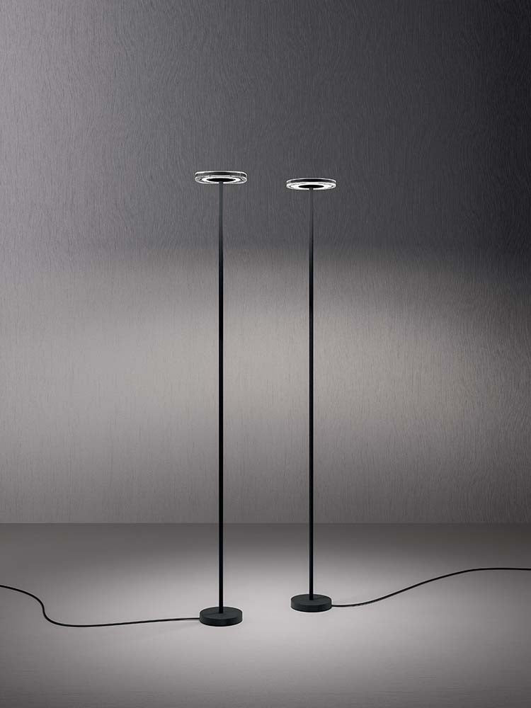 Quadrifoglio CD LED circular, floor, matte black