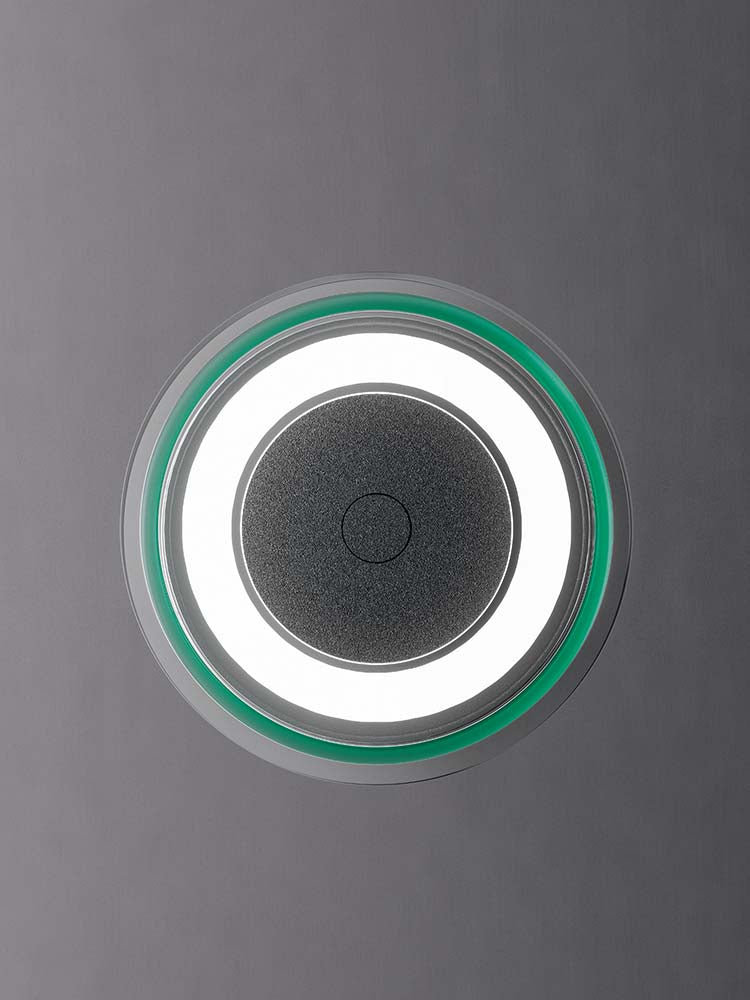 Quadrifoglio CD LED circular, floor, matte black