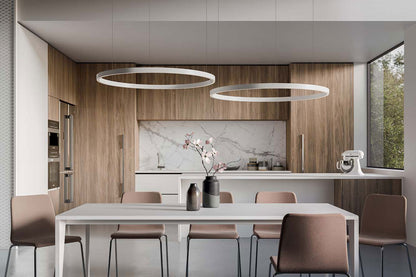 Quadrifoglio Planet pendant 90, down and up light