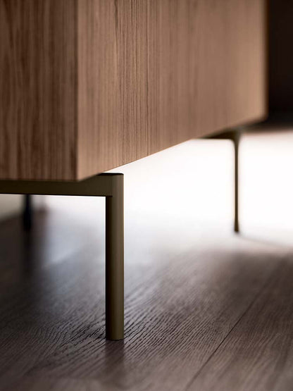 Quadrifoglio Bloom Credenza W. 150 with lacquered doors, top and sides - Back in MFC