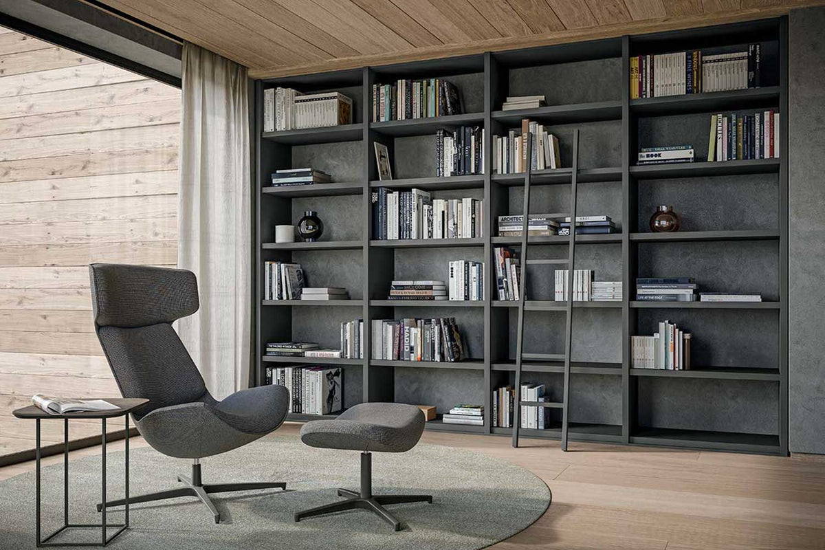 Quadrifoglio Libreria Boiserie configuration - two sections