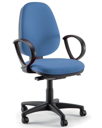 Quadrifoglio Open stool, upholstered back