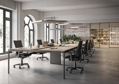 Quadrifoglio Optima visitor chair, upholstered back