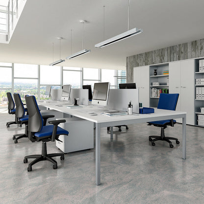 Quadrifoglio Optima visitor chair, upholstered back
