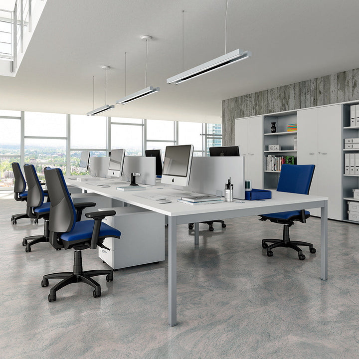 Quadrifoglio Optima visitor chair, upholstered back
