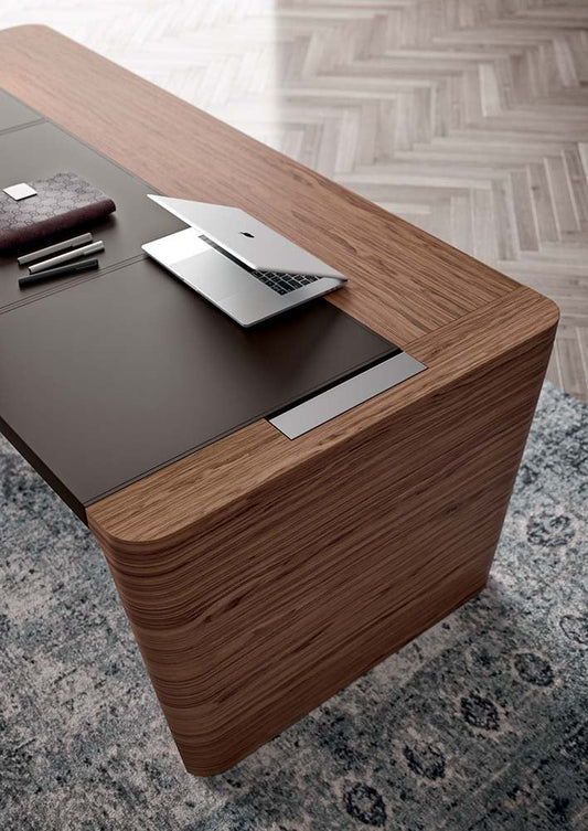Quadrifoglio X10 Wood veneer single section table