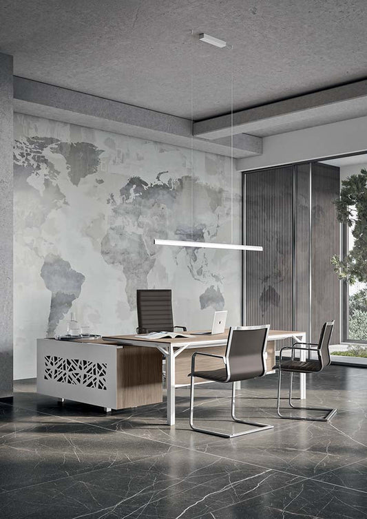Quadrifoglio X8 Melamine boardroom table, 3 sections