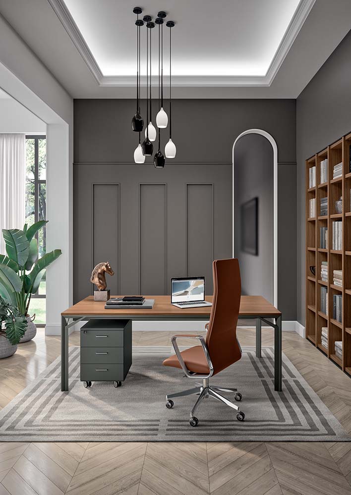 Quadrifoglio X8 Glass boardroom table, 2 sections