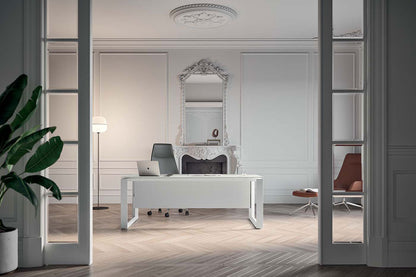 Quadrifoglio X7 Glass boardroom table, 2 sections