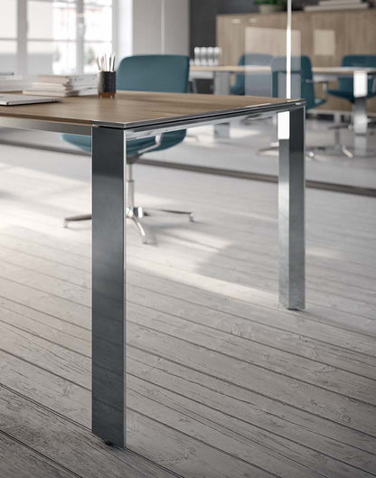 Quadrifoglio X7 Melamine boardroom table, 4 sections