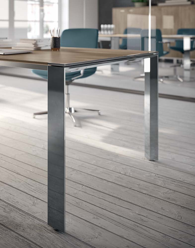 Quadrifoglio X7 Glass boardroom table, 2 sections