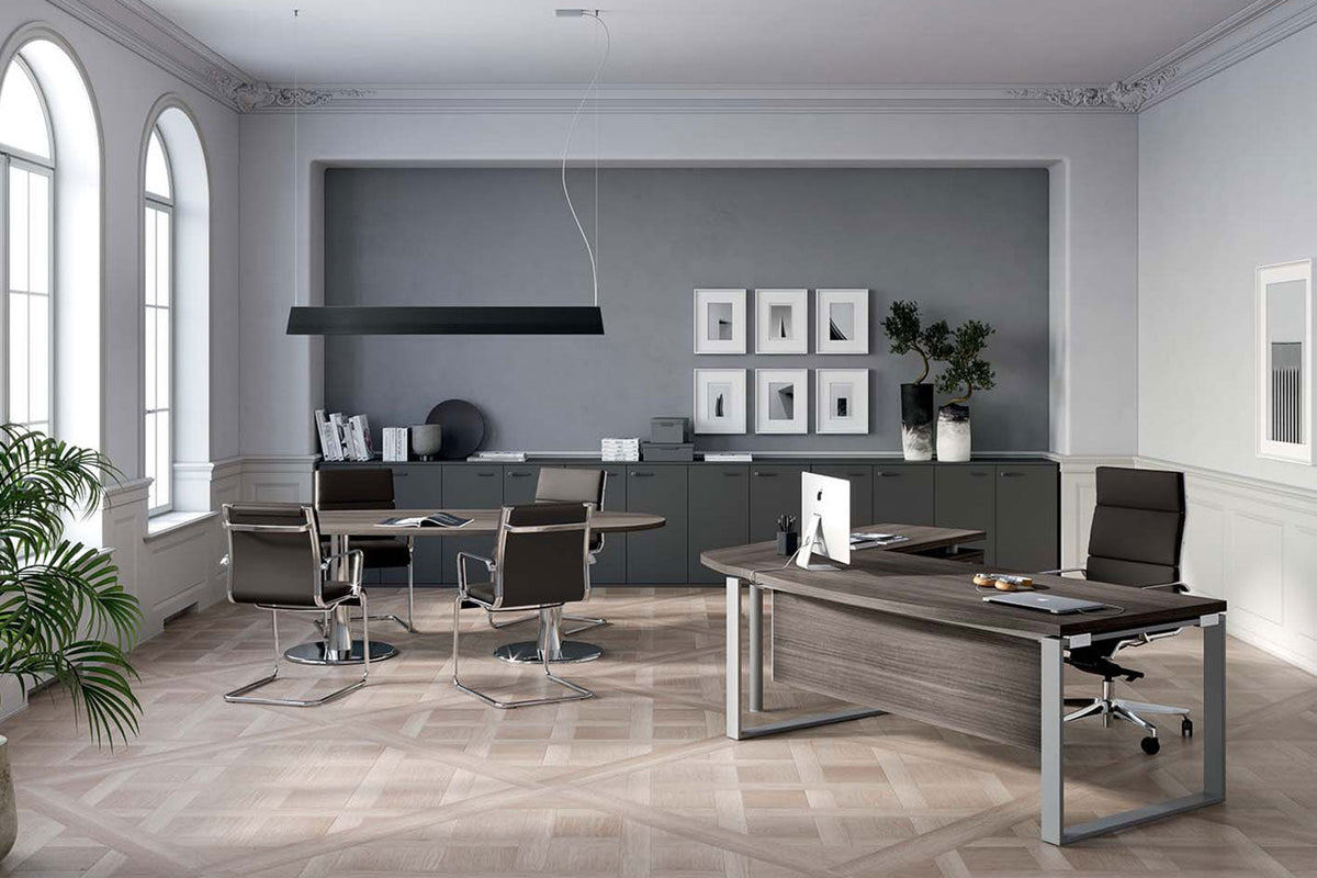 Quadrifoglio X-TimeWork Bow front desk