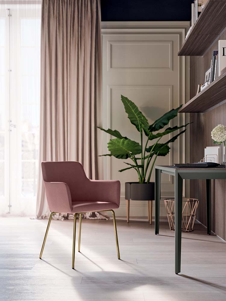 Quadrifoglio City swivel chair, spider base
