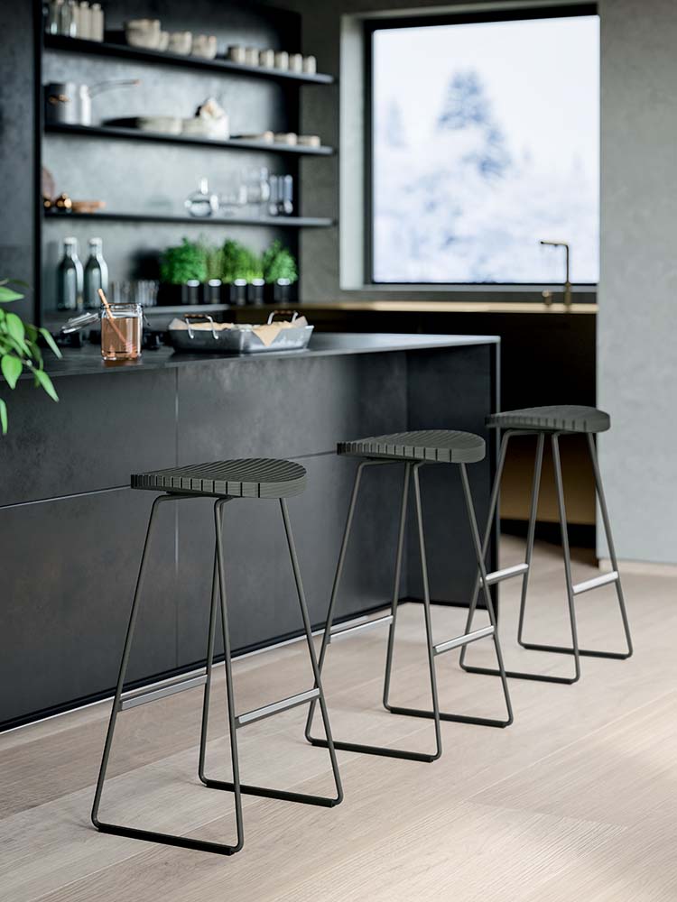 Quadrifoglio Clark stool H 75 cm