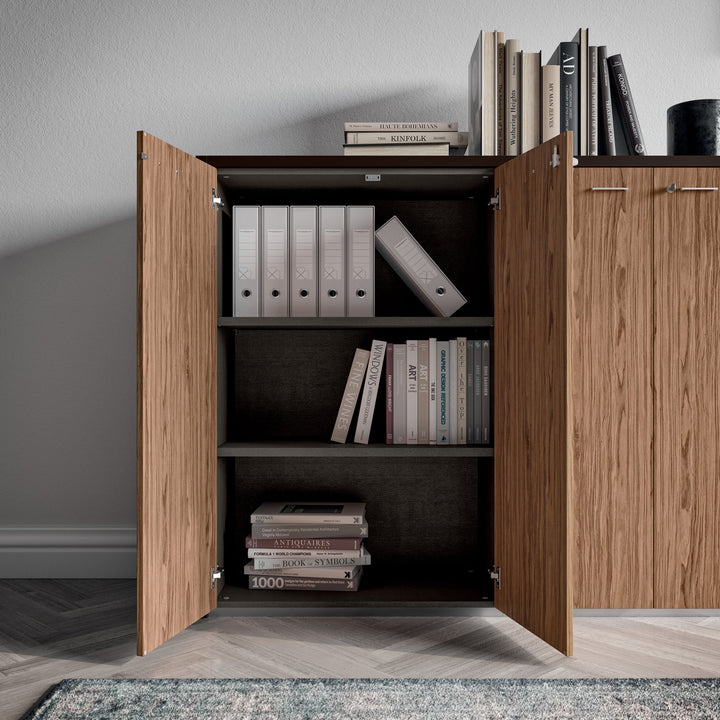 Quadrifoglio X10 Wood veneer single section table