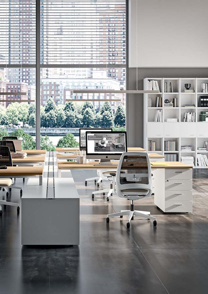 Quadrifoglio Idea+ 01 60cm deep rectangular desk