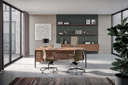 Quadrifoglio Diva Soft swivel visitor chair, Nera version