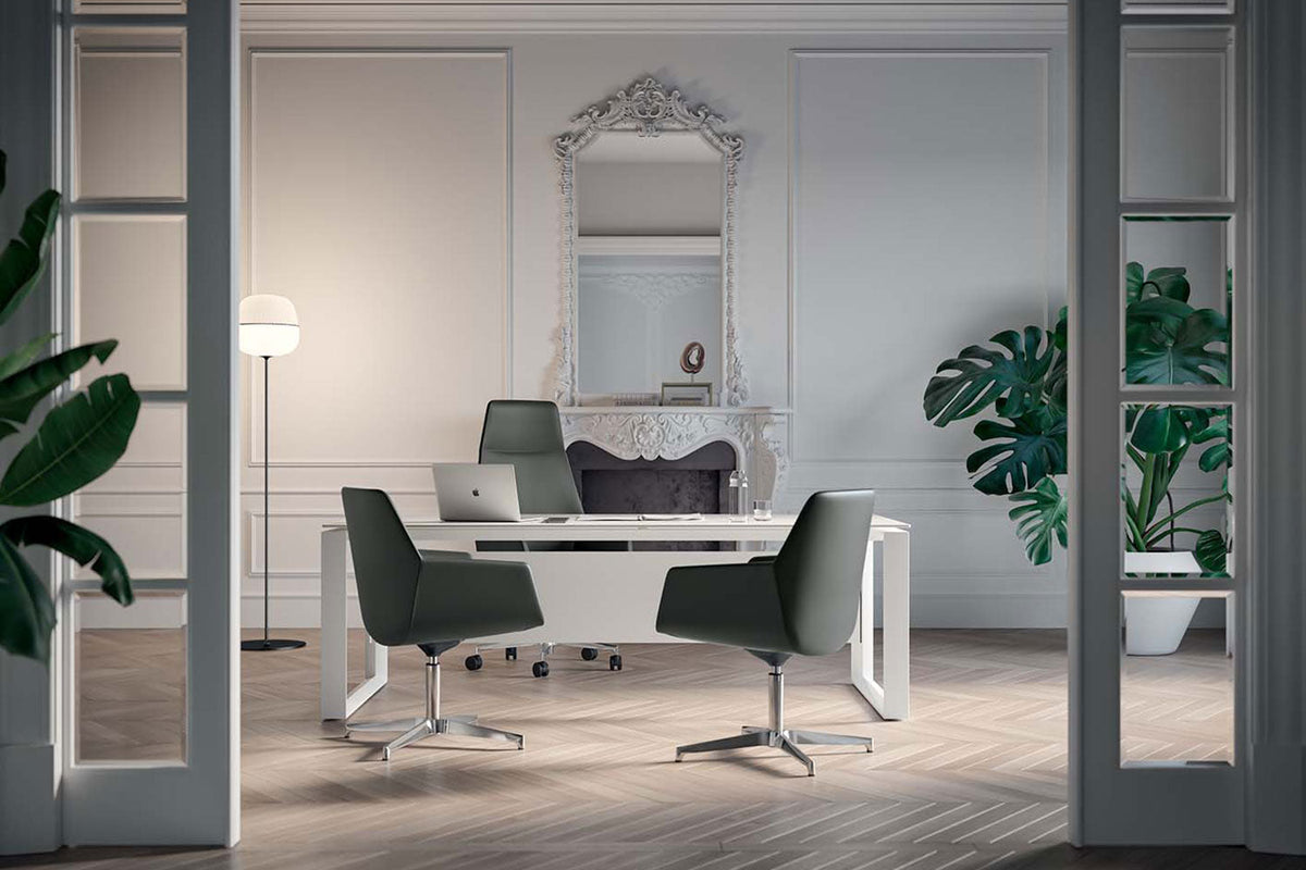 Quadrifoglio Dune swivel visitor chair