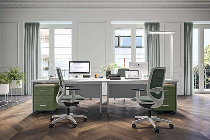 Quadrifoglio Okay chair, upholstered back