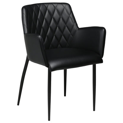 DAN-FORM Chair ROMBO · Black artificial leather · 1