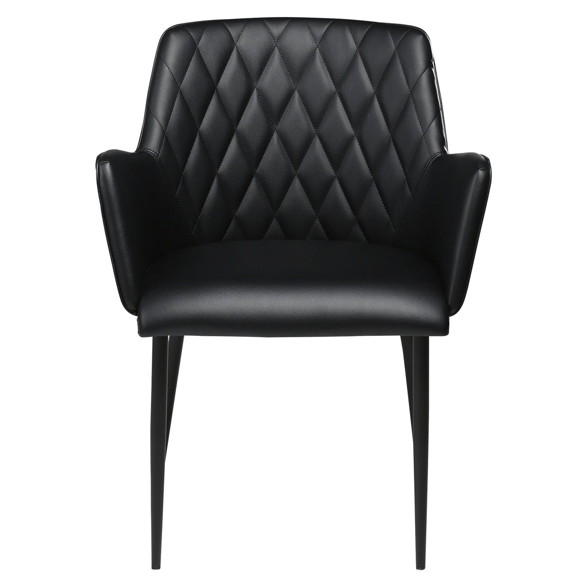 DAN-FORM Chair ROMBO · Black artificial leather · 2