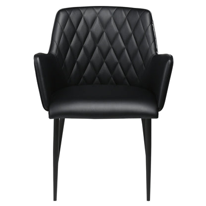 DAN-FORM Chair ROMBO · Black artificial leather · 2