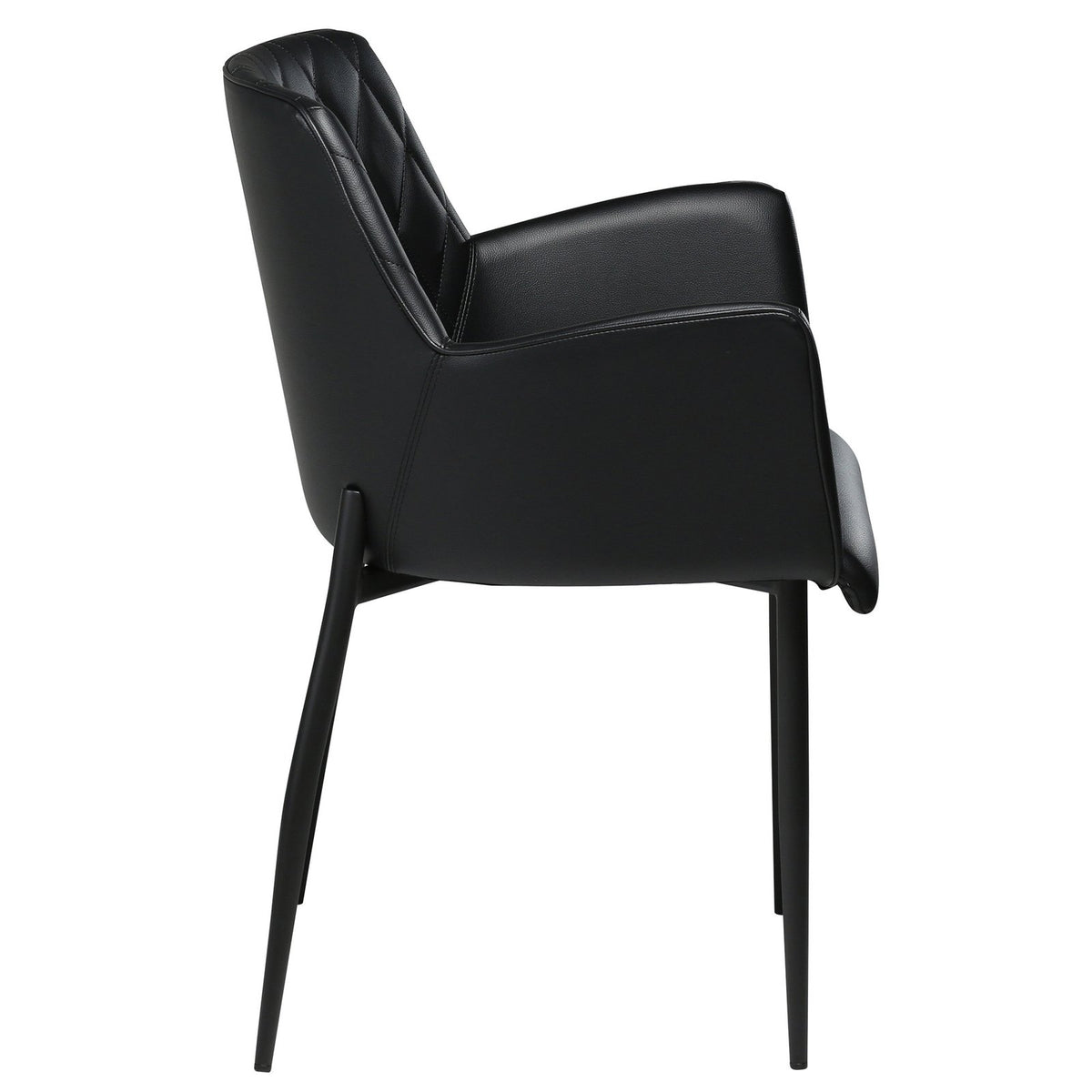 DAN-FORM Chair ROMBO · Black artificial leather · 3
