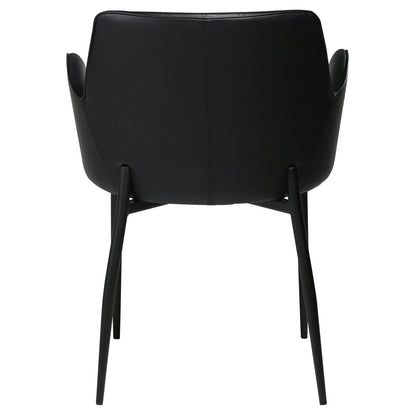 DAN-FORM Chair ROMBO · Black artificial leather · 4