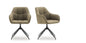 Devina Nais Dining Chair James Roll — Brown Grey — product view