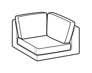 LeComfort Corner Sofa Element SFINGE EASY – Lateral angular Left
