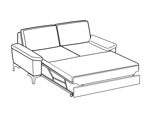LeComfort Sofa SFINGE EASY – 2-seater sofa