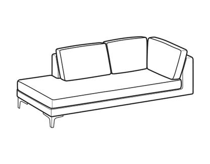 LeComfort Corner Sofa Element SFINGE EASY – Lateral angular Left