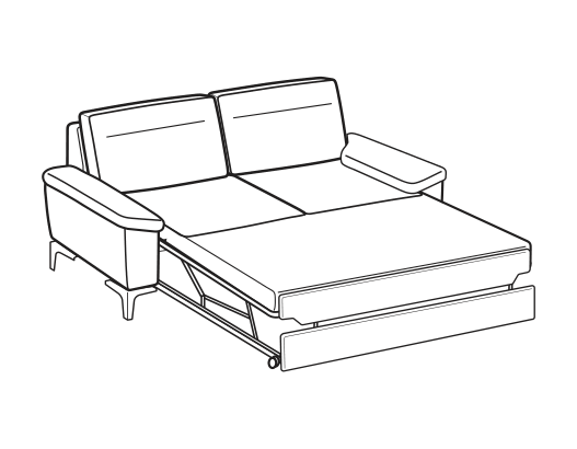 LeComfort Sofa SFINGE UP – 2-seater sofa