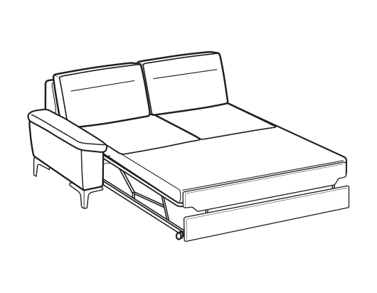 LeComfort Modular Sofa SFINGE UP – 2-seater lateral Left
