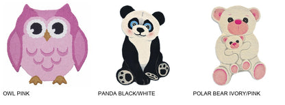 SITAP ANIMALS — colour and design choices, labelled manufacturer photographs